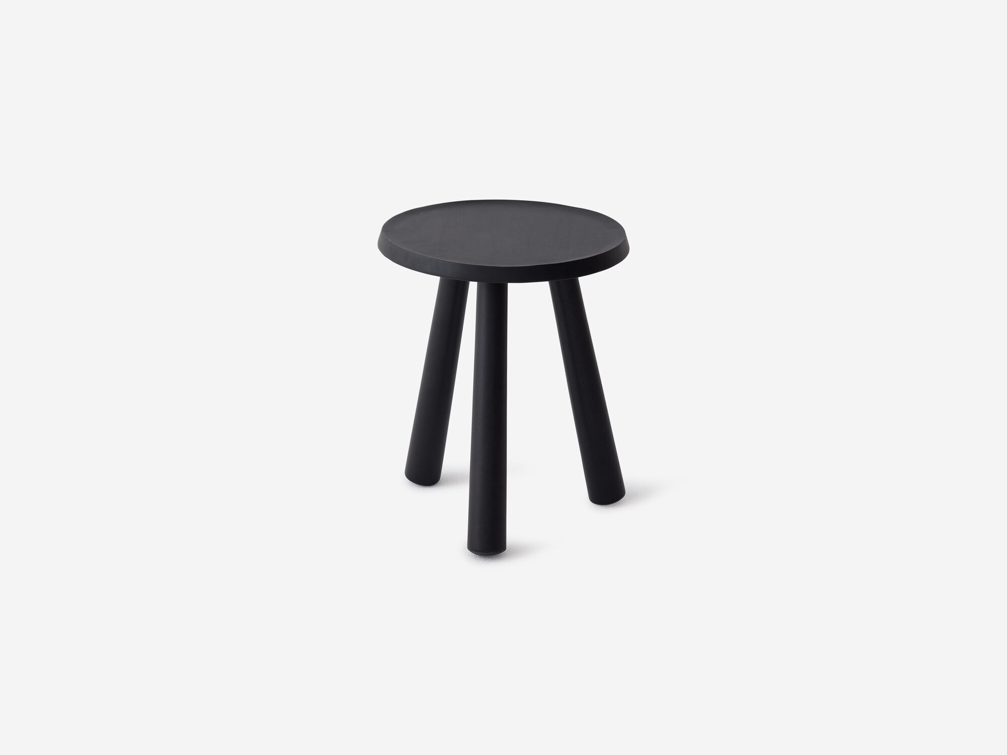 Black milk stool front view